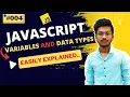 Variables and Data Types in Javascript JS COURSE JS-004 - Roshan Rajurkar