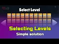 Create level selector-Simple solution Unity Visual Scripting