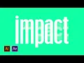 Stretched Type Effect in Adobe After Effects - Tutorial