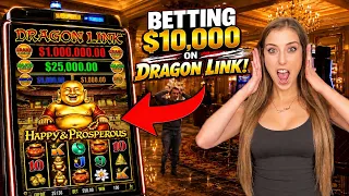 Testing High-Limit SLOTS STRATEGY Betting 10 000 on Dragon Link Happy and Prosperous