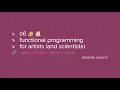 Functional programming for artists and scientists part 1