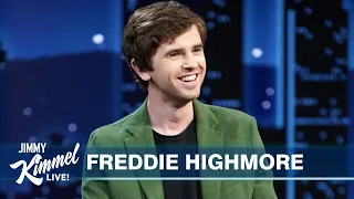 freddie highmore on the good doctor ending getting shamed at a spin class u0026 difficulty at tsa