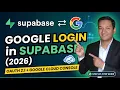 How To Set Up Google Login In Supabase Authentication OAuth 2 1 With Google Cloud Console 2026