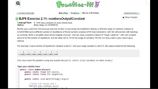 Java Practice It 2 11 numbersOutputConstant nested for loops