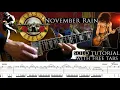 Download Lagu Guns N' Roses - November Rain outro solo lesson (with tablatures and backing tracks)