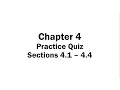 Chapter 4 Practice Quiz Sections 4 1 - 4 4