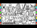 MINECRAFT Movie New Coloring Pages How to Color Minecraft Characters NCS Music