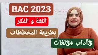 العلاقة بين اللغة و الفكر بطريقة المخططات 