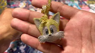 King Ice x Sonic the Hedgehog Tails pendant unboxing