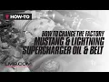 How To Change The Factory Mustang Lightning Supercharger Oil Belt