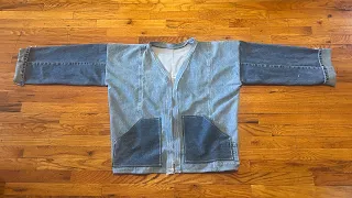 Noragi jacket made with recycled jeans