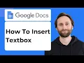How to Insert a Textbox in Google Docs 2026 Guide