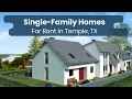 Single-family Homes For Rent In Temple TX