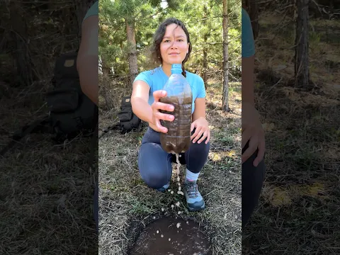 The Most Genius Survival Water Filter 🪵💧#camping #survival #bushcraft #outdoors