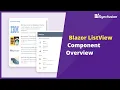 Overview of Blazor ListView Component