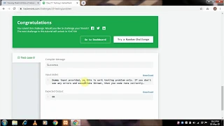 Day 27 - Testing 30 Days of Code HackerRank