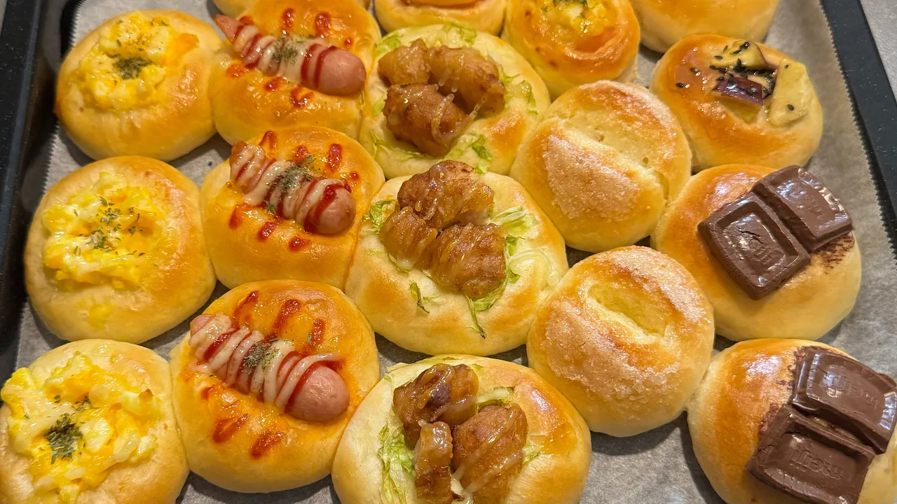 【こねない・時短】7種類の味が楽しめる よくばりちぎりパン