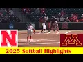 Minnesota vs Nebraska Softball Game Highlights 3 21 2025