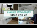 CLEAN WITH ME HANDHELD STEAM CLEANER SEE IT IN ACTION