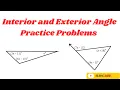 Exterior Angle Theorem For Triangles Practice Problems Geometry
