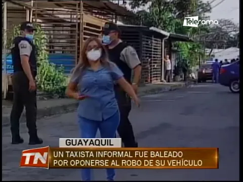 Un taxista informal fue baleado por oponerse al robo de su vehículo
