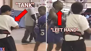 SAVAG 6 YEAR OLD GERVONTA TANK DAVIS BRUTAL LEFT HAND BORN AGAINST BIG 6 YEAR OLD