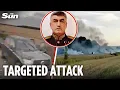 Download Lagu New footage shows moment Ukrainian drone DESTROYS Russian column injuring Putin general
