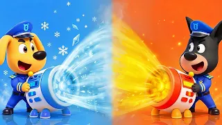 Hot VS Cold Party | Educational Cartoon | Sheriff Labrador | Cartoon | BabyBus