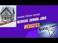 WEBSITES FOR WORK FROM HOME MEDICAL CODING JOBS
