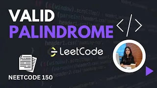 NeetCode150 - VALID PALINDROME Two Pointers LEETCODE Easy Level Question DSA in Python