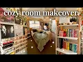 COZY ROOM MAKEOVER aesthetic bedroom transformation pinterest inspired cleaning vlog