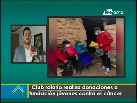 Club rotario realiza donaciones a fundación jóvenes contra el cáncer