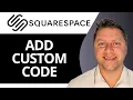 How to Add Custom Code to Squarespace Squarespace Tutorial 2026