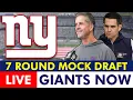 LIVE New York Giants 7 Round Mock Draft