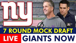 LIVE New York Giants 7 Round Mock Draft