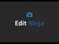 Edit Ninja - Image Editing web-app using Flask and OpenCV