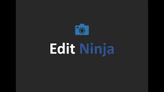 Edit Ninja - Image Editing web-app using Flask and OpenCV