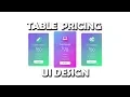 Pricing Table UI Design HTML CSS