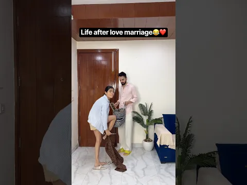 Life after love marriage😂 #comedy #couple #marriage