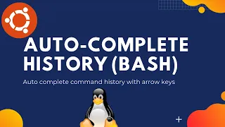 How to Enable Auto Complete by History with Bash Ubuntu demo
