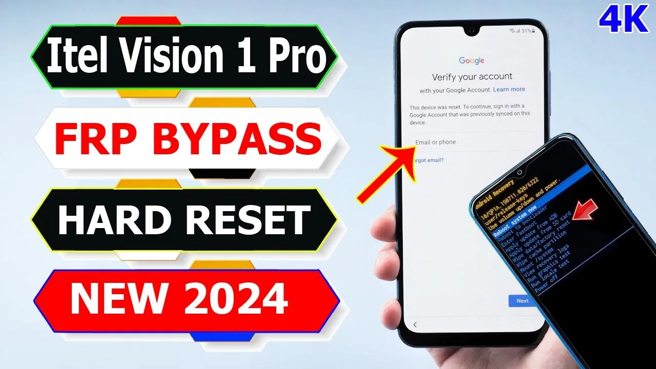 Itel Vision 1 Pro (L6502) Hard Reset FRP Bypass ✅ Itel Vision 1 Pro FRP Bypass Without PC Android 10