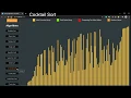 Cocktail Sort Algorithm Visualization Cocktail Sort