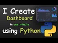 Download Lagu I Create Dashboard in One Minute using Python | Python for beginners | #python #coding #programming