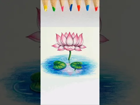 Lotus Drawing|| How to Draw Lotus Easy|| Lotus Drawing for Beginners