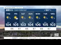 Rain chances linger as temperatures stay slightly below normal