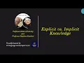 Explicit vs Implicit Knowledge at the Meeting of the Century by Professor Chomsky and Prof Krashen