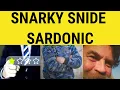 Snarky Snide Sardonic - Snarky Meaning