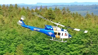 WOW !!! FANTASTIC RC BELL-212 SCALE MODEL TURBINE HELICOPTER / FLIGHT DEMONSTRATION !!!
