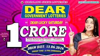lottery live dear 8 pm 13 06 2026 nagaland state lottery live draw lottery sambad live from kohima