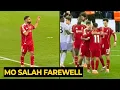 Het emotionele afscheid van Mo Salah na de wedstrijd Liverpool tegen Brighton.